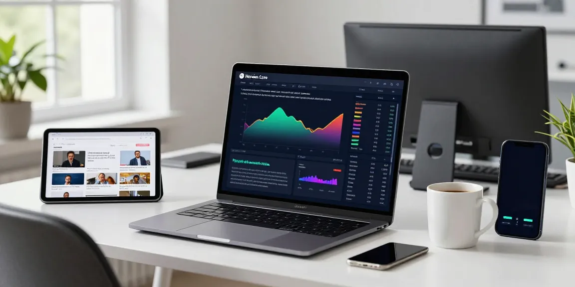 Norden Core trading platform in a modern workspace illustrating user-friendly trading experience for beginners.