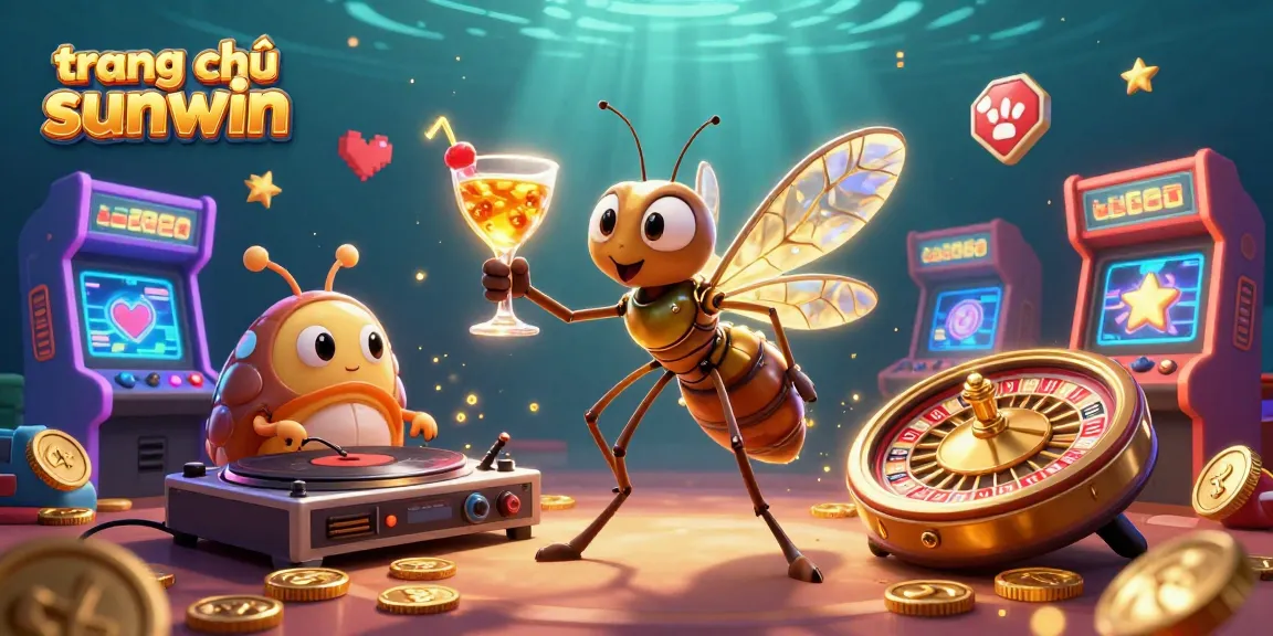 Experience the excitement of trang chủ sunwin with a vibrant casino party scene featuring unique characters and gaming elements.